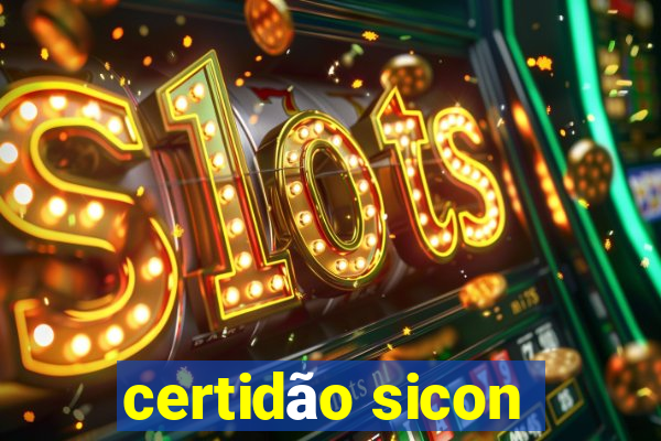 certidão sicon