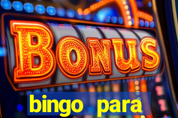 bingo para despedida de solteira para imprimir