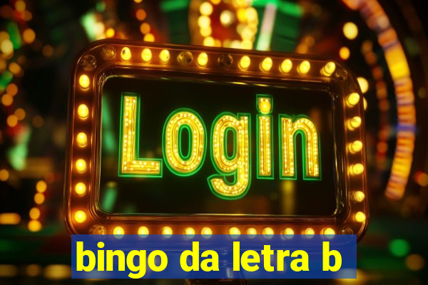 bingo da letra b