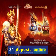 $1 deposit online casino usa