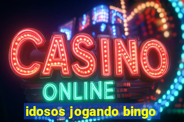 idosos jogando bingo