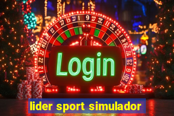 lider sport simulador