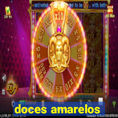 doces amarelos