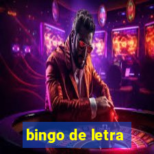 bingo de letra