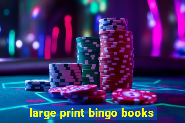 large print bingo books