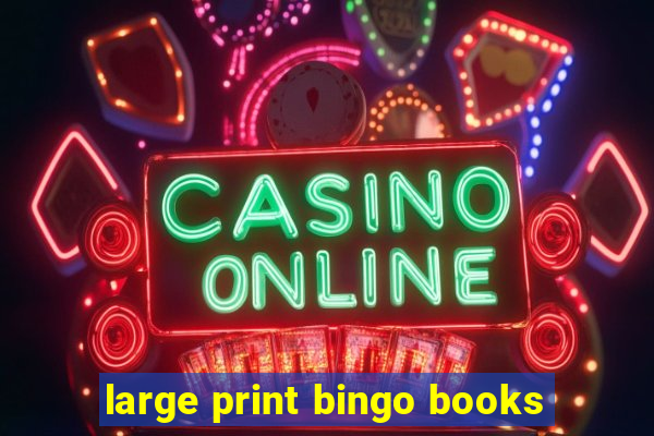 large print bingo books