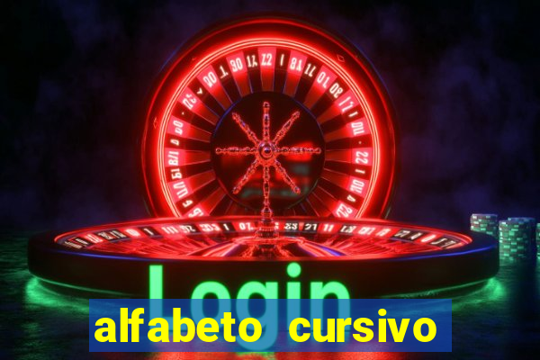 alfabeto cursivo para treinar caligrafia