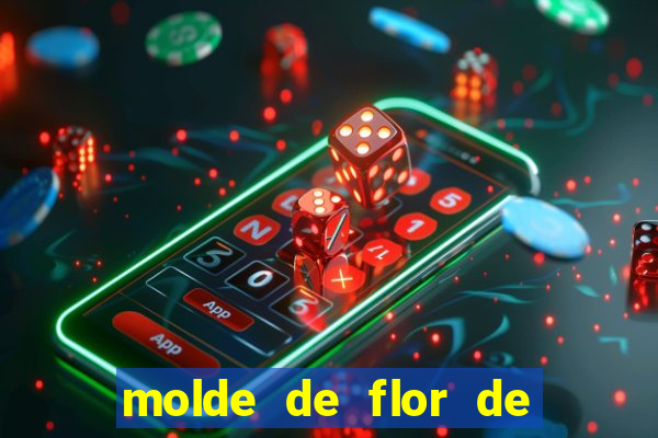 molde de flor de eva grande para imprimir