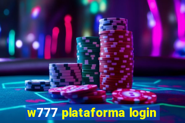 w777 plataforma login