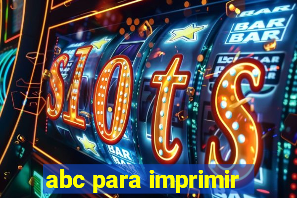 abc para imprimir