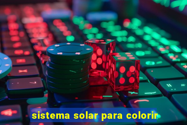 sistema solar para colorir