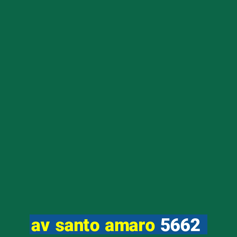 av santo amaro 5662