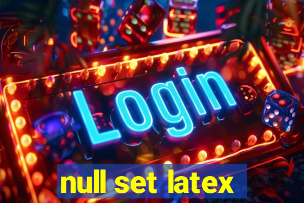 null set latex