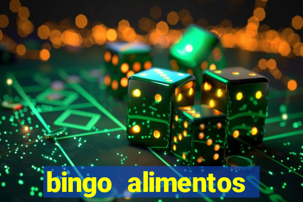 bingo alimentos para imprimir