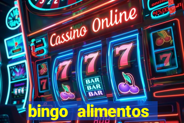 bingo alimentos para imprimir