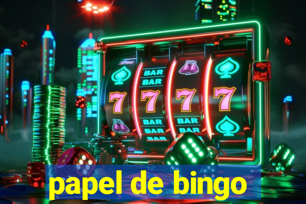 papel de bingo