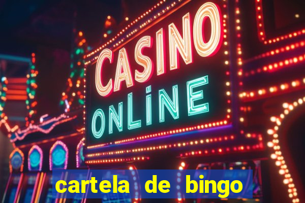 cartela de bingo cha de panela