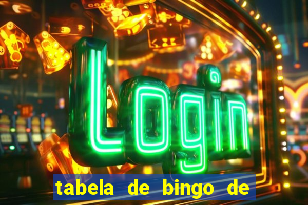 tabela de bingo de 1 a 100