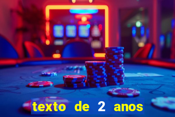 texto de 2 anos de namoro