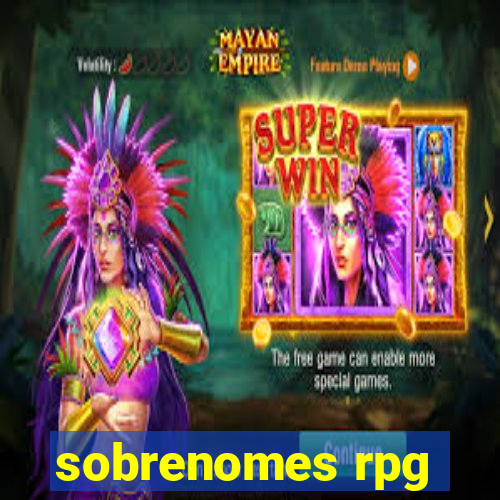 sobrenomes rpg