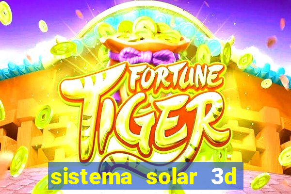 sistema solar 3d em movimento