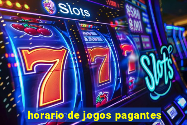 horario de jogos pagantes