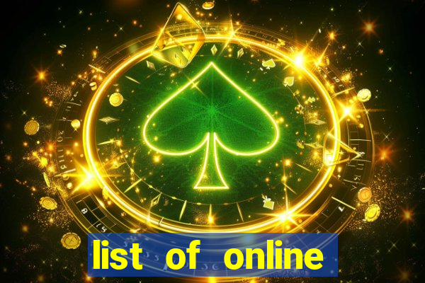 list of online slot sites