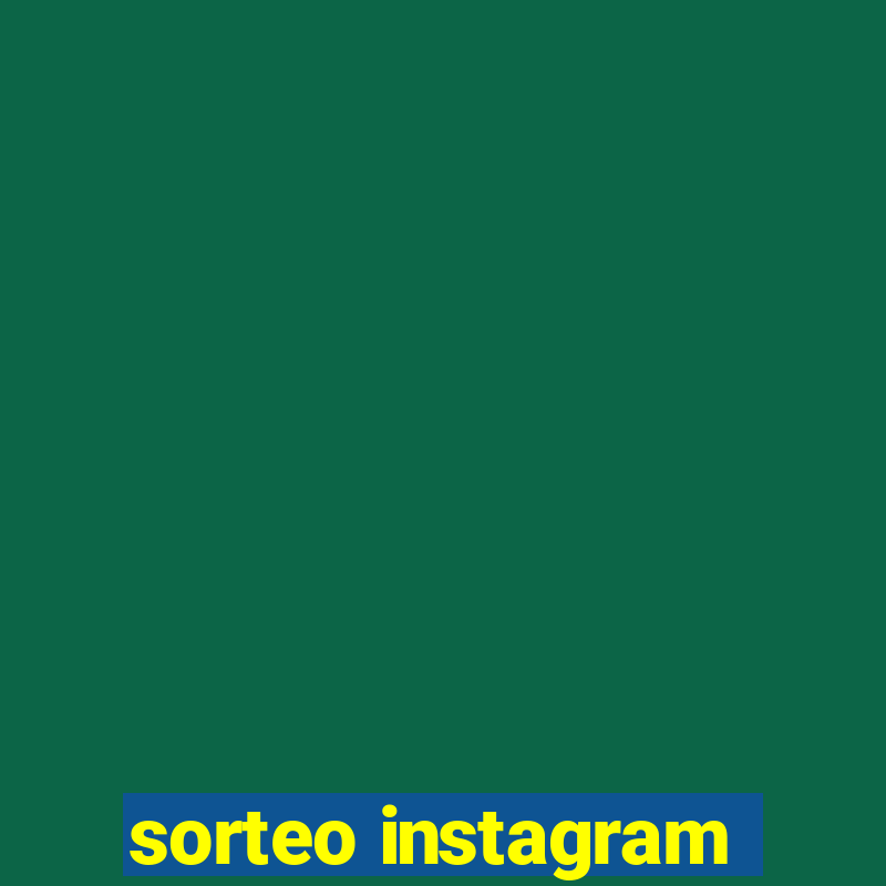 sorteo instagram