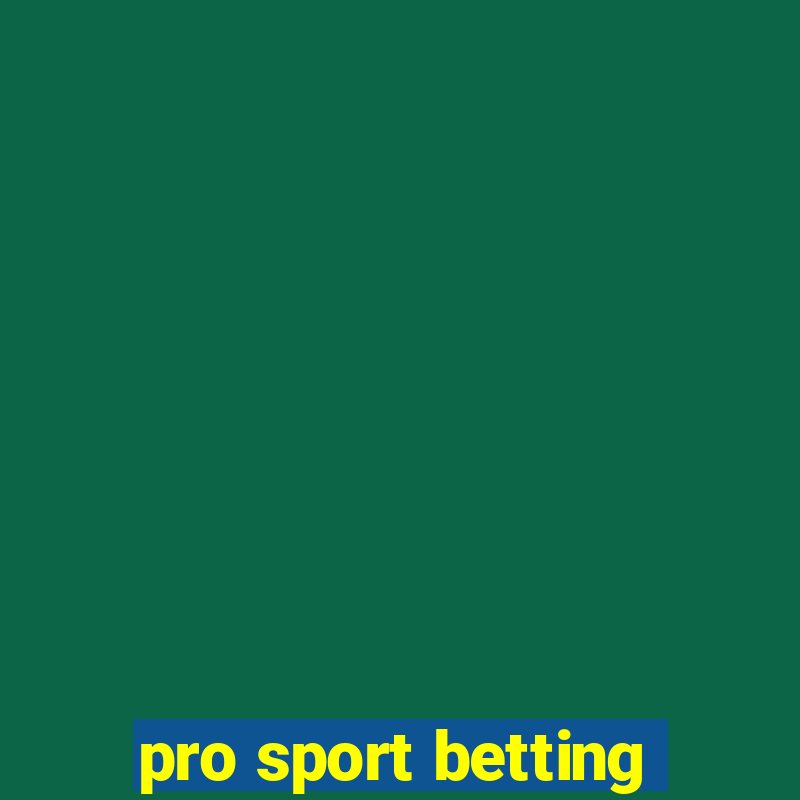 pro sport betting