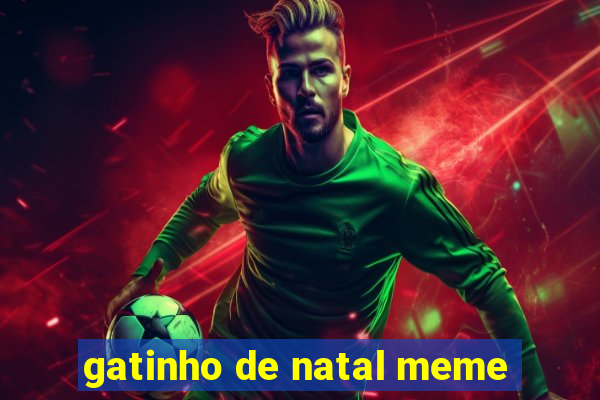 gatinho de natal meme