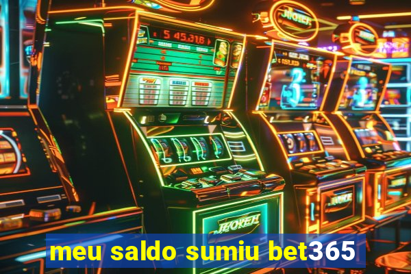 meu saldo sumiu bet365