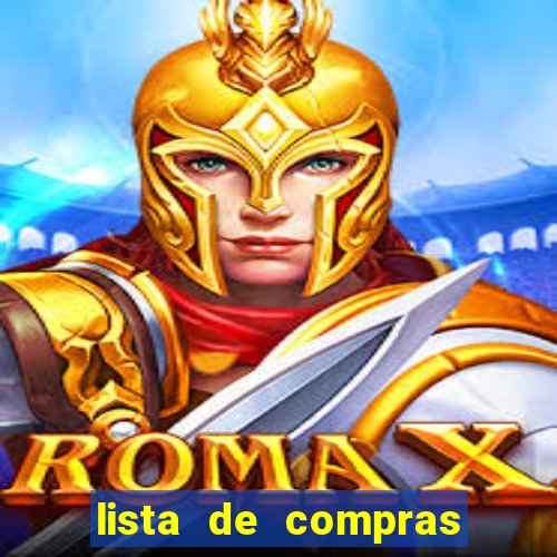 lista de compras mensal para 2 pessoas