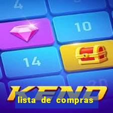 lista de compras mensal para 2 pessoas