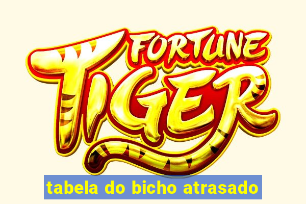 tabela do bicho atrasado