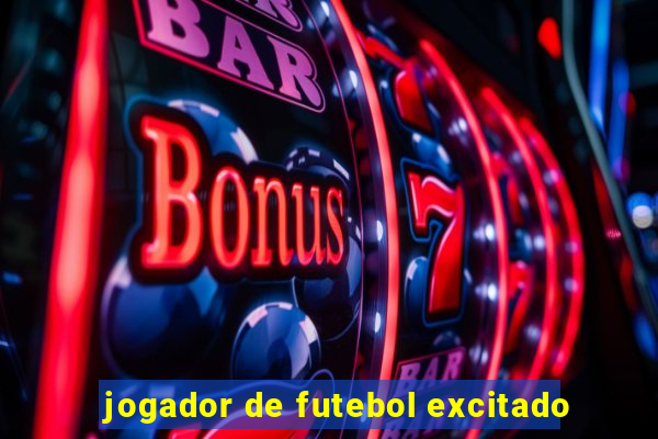 jogador de futebol excitado