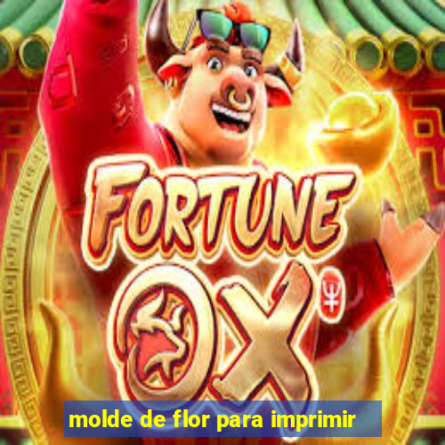 molde de flor para imprimir