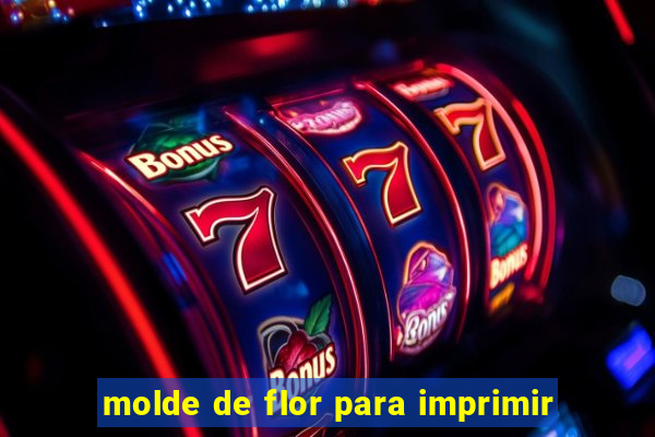 molde de flor para imprimir