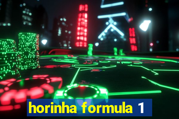 horinha formula 1