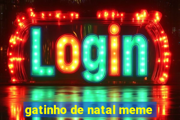 gatinho de natal meme