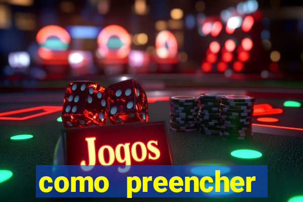 como preencher recibo de pagamento