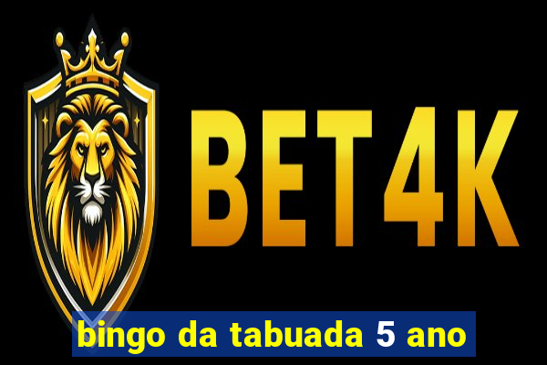 bingo da tabuada 5 ano
